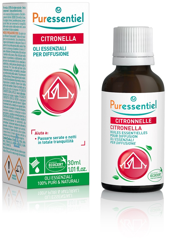 MISCELA CITRONELLA PER DIFFUSIONE 30 ML ECOCERT - Farmacia-flash.it