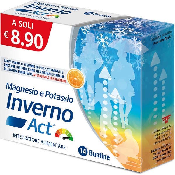 MAGNESIO E POTASSIO INVERNO ACT 14 BUSTINE 5 G - Farmacia-flash.it