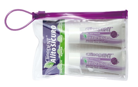 CLINODENT GEL DENTIFRICIO ALITO SICURO 2 TUBETTI DA 20 ML - Farmacia-flash.it