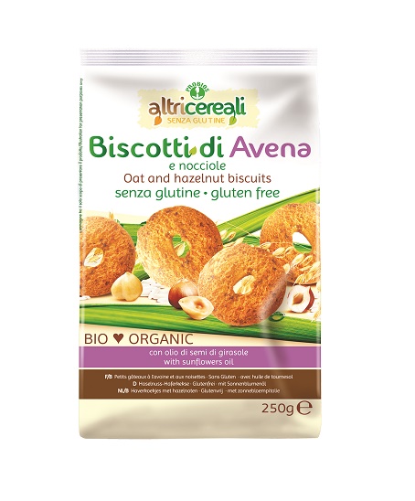ALTRICEREALI BISCOTTI ALL'AVENA/NOCCIOLE BIO 250 G - Farmacia-flash.it