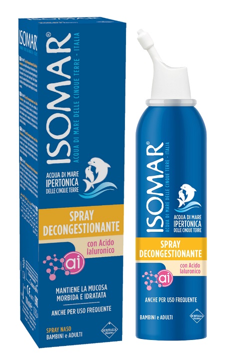 ISOMAR SPRAY DECONGESTIONANTE ACIDO IALURONICO 100 ML - Farmacia-flash.it