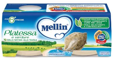 MELLIN OMOGENEIZZATO PLATESSA 2X80 G - Farmacia-flash.it