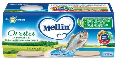MELLIN OMOGENEIZZATO ORATA 2X80 G - Farmacia-flash.it