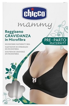 CHICCO MAMMY REGGISENO MICROFIBRA GRAVIDANZA NERO 4C - Farmacia-flash.it