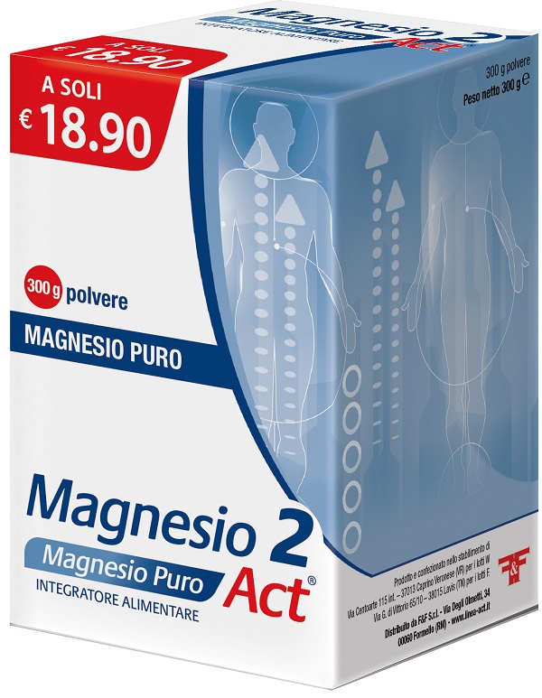 MAGNESIO 2 ACT MG PURO 300 G - Farmacia-flash.it