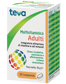MULTIVITAMINICO ADULTI TEVA 30 COMPRESSE 30 G - Farmacia-flash.it