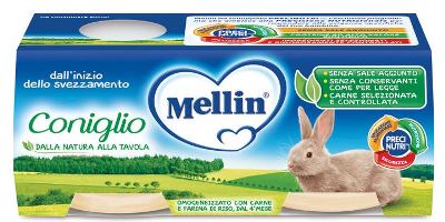 MELLIN OMOGENEIZZATO CONIGLIO 2 X 80 G - Farmacia-flash.it