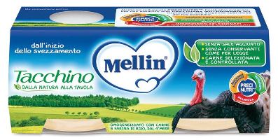 MELLIN OMOGENEIZZATO TACCHINO 2 X 80 G - Farmacia-flash.it