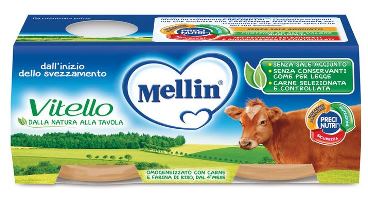 MELLIN OMOGENEIZZATO VITELLO 2 X 80 G - Farmacia-flash.it