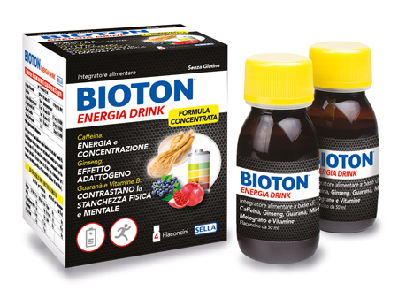 BIOTON ENERGIA DRINK 4 FLACONCINI X 50 ML - Farmacia-flash.it