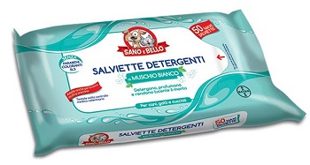 SANO E BELLO SALVIETTE DETERGENTI MUSCHIO BIANCO 50 PEZZI - Farmacia-flash.it