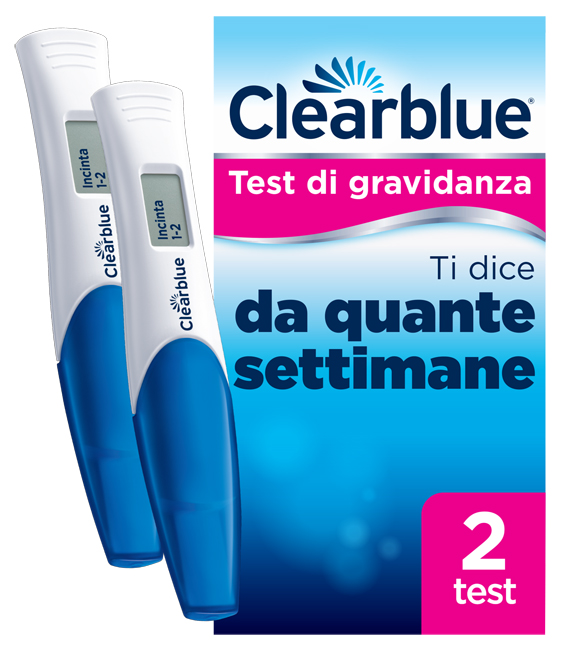 TEST DI GRAVIDANZA CLEARBLUE DIGITAL CONCEPTION INDICATOR 2 PEZZI - Farmacia-flash.it