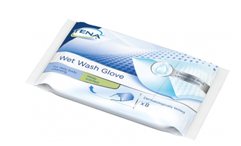 TENA WET WASH GLOVE GUANTO DETERGENTE UMIDIFICATO 8 PEZZI - Farmacia-flash.it