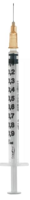 SIRINGA PER INSULINA EXTRAFINE TUB 1ML 100 UI AGO REMOVIBILE 26 GAUGE 0,45X12 MM 1 PEZZO - Farmacia-flash.it