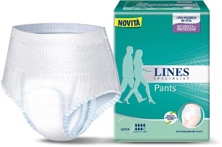 LINES SPECIALIST PANTS SUPER L A MUTANDINA 12 PEZZI FARMA - Farmacia-flash.it