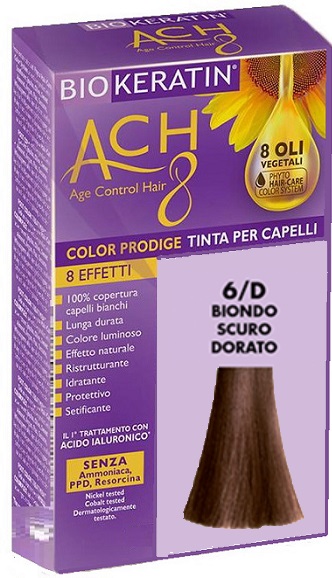 BIOKERATIN ACH8 COLOR PRODIGE 6/D BIONDO SCURO DORATO - Farmacia-flash.it