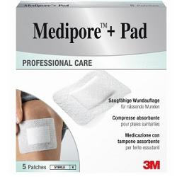 MEDICAZIONE MEDIPORE+PAD 10X15CM 5PEZZI - Farmacia-flash.it