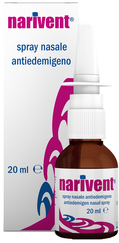 SPRAY NASALE ANTIEDEMIGENO NARIVENT FLACONE 20 ML - Farmacia-flash.it
