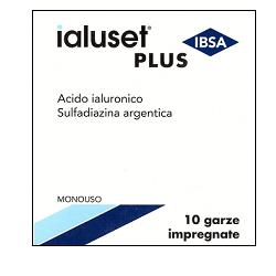 GARZA IMPREGNATA IALUSET FERITE E USTIONI NON INFETTE 10X10 CM 10 PEZZI - Farmacia-flash.it