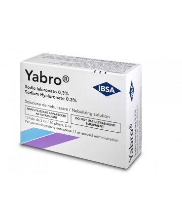 YABRO 10 FIALE 3ML ACIDO IALURONICO 0,3% SOLUZIONE PER NEBULIZZATORE - Farmacia-flash.it