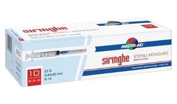 SIRINGA PER VENIPUNTURA MASTER-AID 10 ML GAUGE 21 10 PEZZI - Farmacia-flash.it