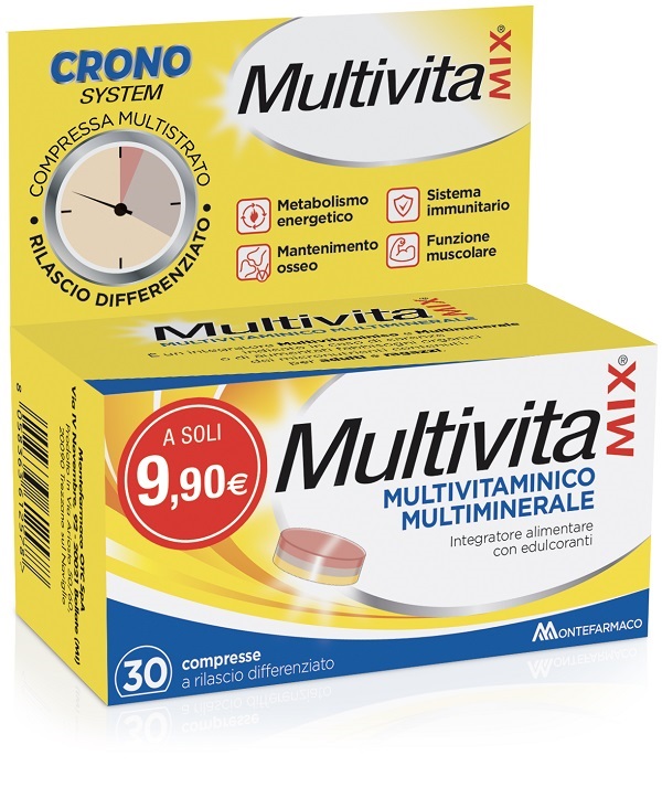 MULTIVITAMIX CRONO 30 COMPRESSE - Farmacia-flash.it