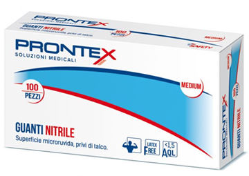 PRONTEX GUANTO IN NITRILE SENZA POLVERE PICCOLO 6/7 100 PEZZI - Farmacia-flash.it