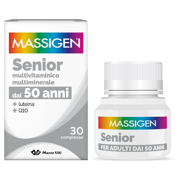 MASSIGEN SENIOR MULTIVITAMINICO E MULTIMINERALE 30 COMPRESSE RIVESTITE - Farmacia-flash.it