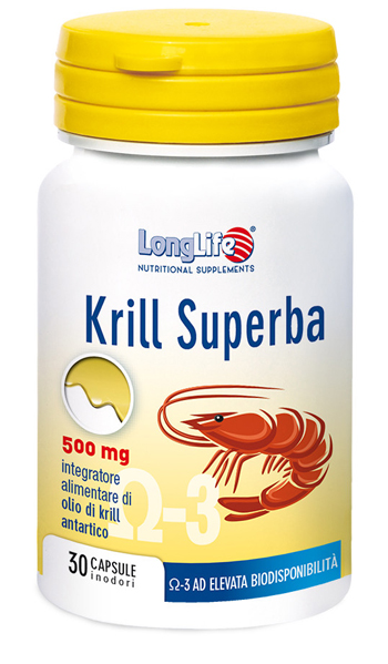 LONGLIFE KRILL SUPERBA 30 CAPSULE - Farmacia-flash.it