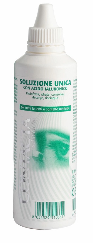 SOLUZIONE OCULARE CON ACIDO IALURONICO CONTACTA 100ML MARCHIO CE - Farmacia-flash.it