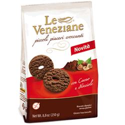 LE VENEZIANE BISCOTTI CACAO/NOCCIOLA 250 G - Farmacia-flash.it