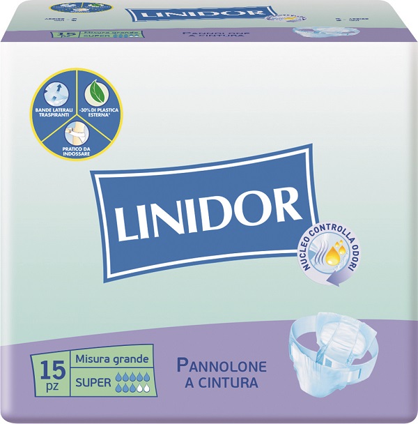 PANNOLONE LINIDOR PERFECT CARE SUPER A CINTURA MG 15 PEZZI - Farmacia-flash.it