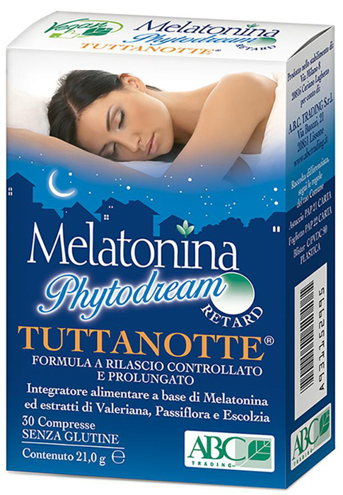 MELATONINA PHYTODREAM TUTTANOTTE RETARD 30 COMPRESSE - Farmacia-flash.it