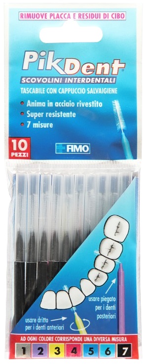 PIKDENT STUZZICOLINO 7 NE 10PZ - Farmacia-flash.it