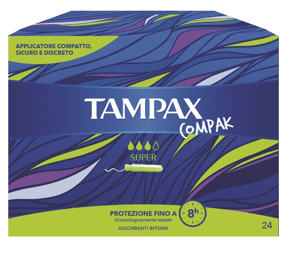 TAMPAX COMPAK SUPER 24 PEZZI - Farmacia-flash.it