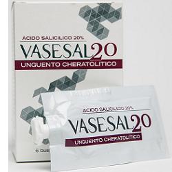 VASESAL 20 6 BUSTINE PLURIDOSE DA 5 ML UNGUENTO CHERATOLITICO - Farmacia-flash.it