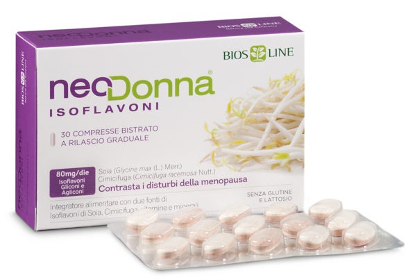 BIOSLINE NEODONNA ISOFLAVONI BISTRATO 30 COMPRESSE - Farmacia-flash.it