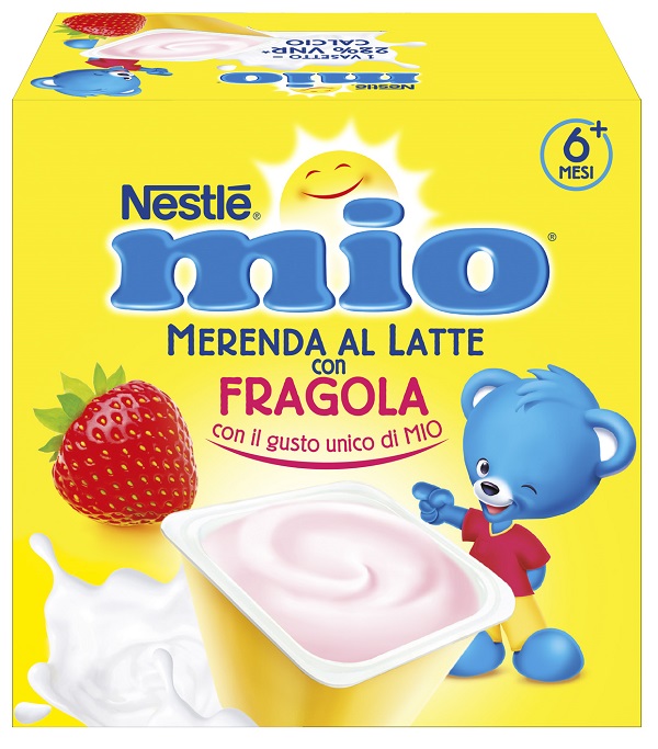 MIO MERENDA FRAGOLA 4 X 100 G - Farmacia-flash.it