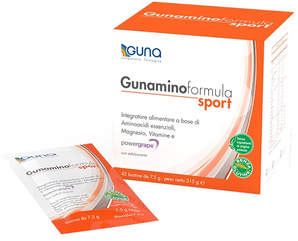 GUNAMINO FORMULA SPORT 42 BUSTE 315 G - Farmacia-flash.it