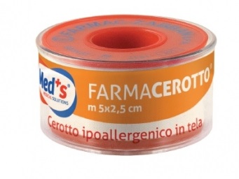 CEROTTO MEDS IPOALLERGENICO TELA 500X2,5CM SSR - Farmacia-flash.it