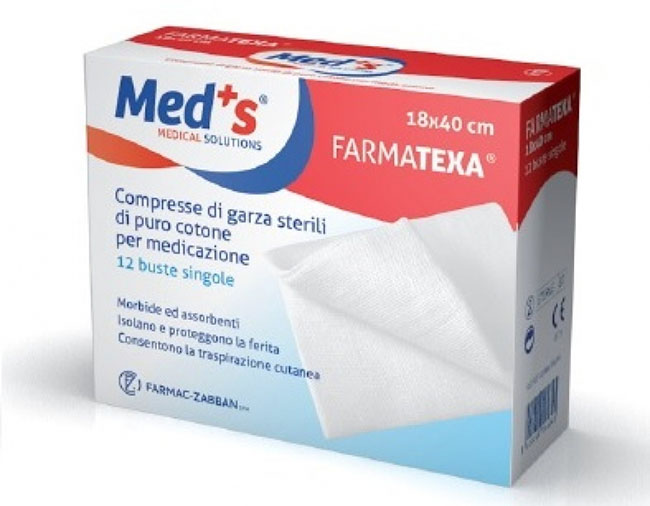 GARZA COMPRESSA MEDS 12/12 18X40CM 12 PEZZI - Farmacia-flash.it