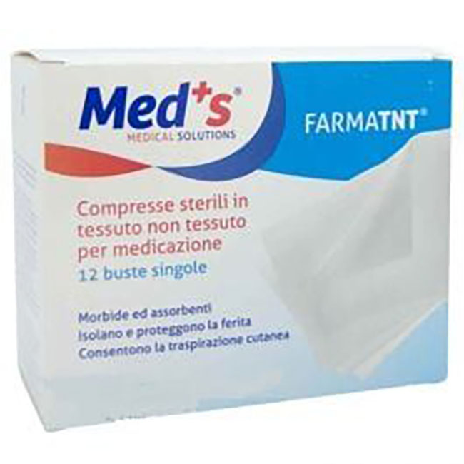 GARZA COMPRESSA MEDS TESSUTO NON TESSUTO 7,5X7,5 12 PEZZI PEEL OPEN - Farmacia-flash.it