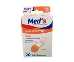 CEROTTO MEDS POLIURETANO IPOALLERGENICO CLASSICO MEDIO 20 PEZZI - Farmacia-flash.it