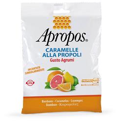 APROPOS CARAMELLE ALLA PROPOLI GUSTO AGRUMI 50 G - Farmacia-flash.it
