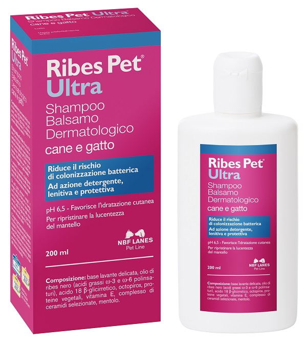 RIBES PET ULTRA SHAMPOO DERMATOLOGICO FLACONE 200 ML - Farmacia-flash.it