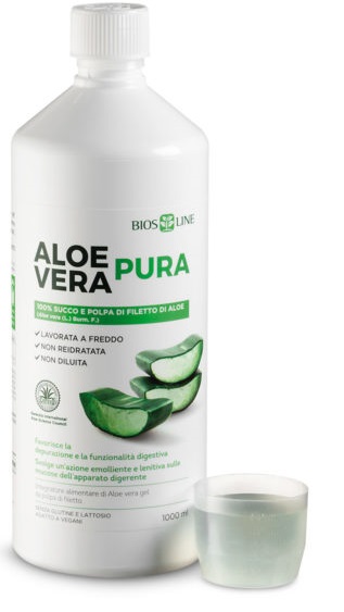 BIOSLINE ALOE VERA SUCCO POLPA 1 LITRO - Farmacia-flash.it