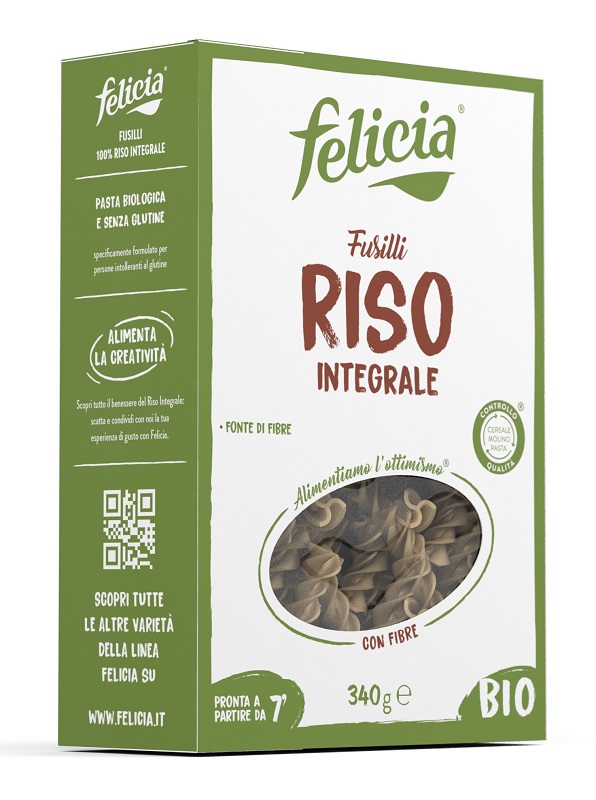 FELICIA BIO RISO INTEGRALE FUSILLI 340 G - Farmacia-flash.it