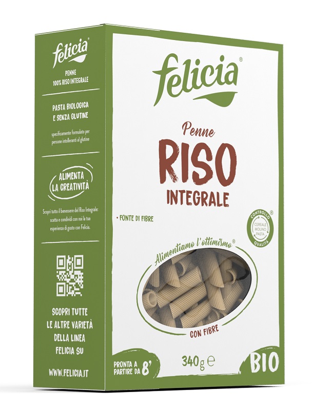FELICIA BIO RISO INTEGRALE PENNE 340 G - Farmacia-flash.it