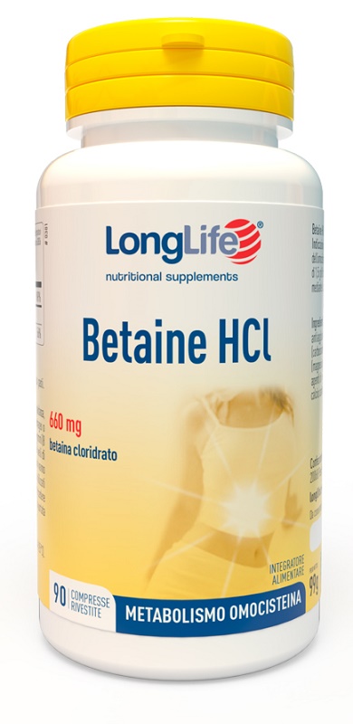 LONGLIFE BETAINE HCL 90 COMPRESSE - Farmacia-flash.it