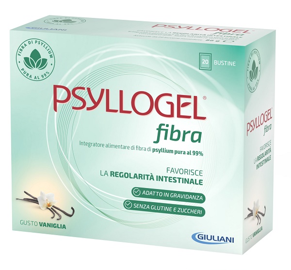 PSYLLOGEL FIBRA VANIGLIA 20 BUSTINE - Farmacia-flash.it
